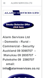 Mobile Screenshot of alarmservices.co.nz